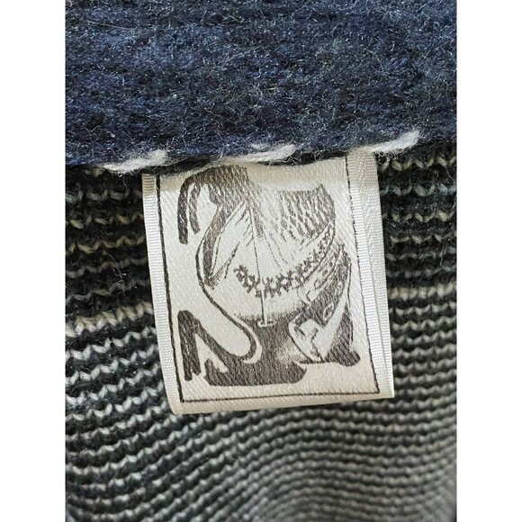 Vintage Yarina Wool Jacket With Wolf Design Full-Zip Closure Medium - Picture 4 of 7